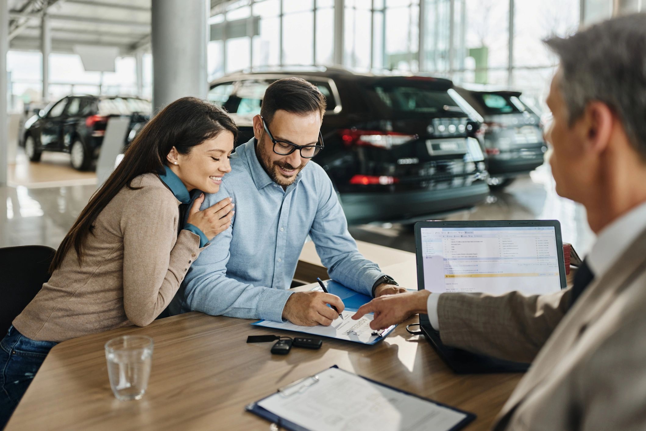 auto dealership office paperwork