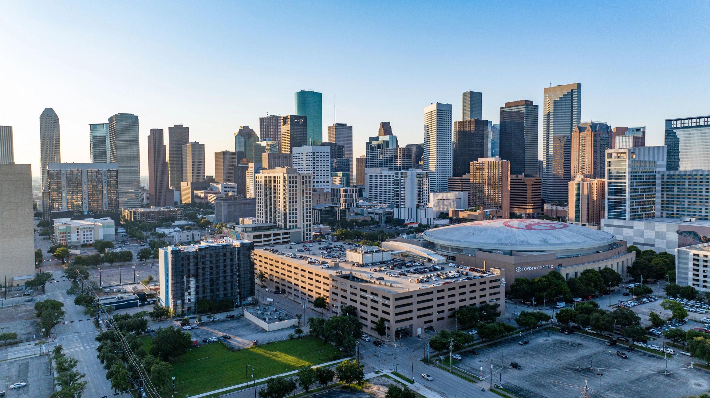 houston cityscape office building